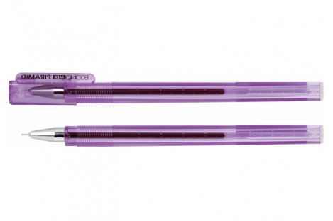 Ручка гелева Piramid, колір чорнил фіолетовий 0,5мм, Economix