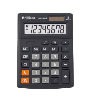Калькулятор  8 розрядів 103*137*31мм, Brilliant