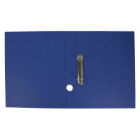 Папка-регистратор А4 40мм 2D-кольца двусторонняя синяя, Buromax