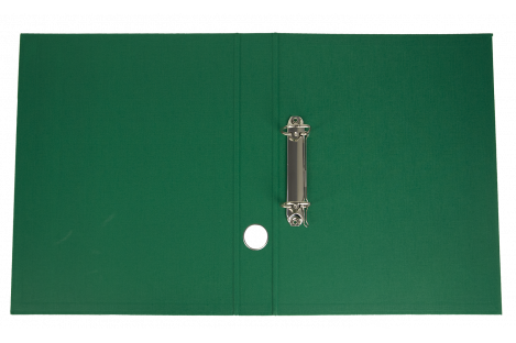 Папка-реєстратор А4 40мм 2D-кільця двостороння зелена, Buromax