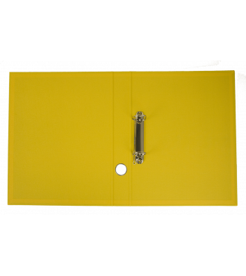 Папка-реєстратор А4 40мм 2D-кільця двостороння жовта, Buromax