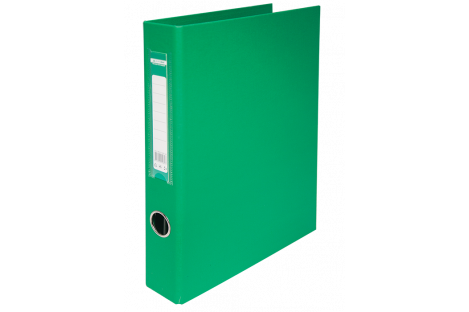 Папка-регистратор А4 40мм 4D-кольца односторонняя зеленая, Buromax