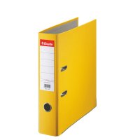 Папка-регистратор А4 75мм односторонняя желтая Eco, Esselte