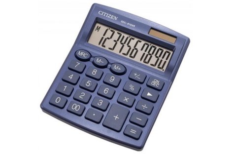 Калькулятор 10 розрядів 127x105x21мм, Citizen