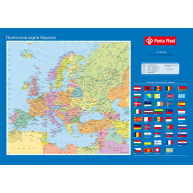 Настольное покрытие 590*415мм карта Европы, Panta Plast