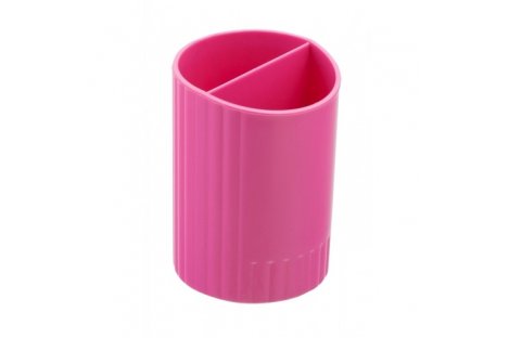 Подставка канцелярская пластиковая розовая, Zibi