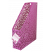Лоток вертикальный металлический розовый, Buromax