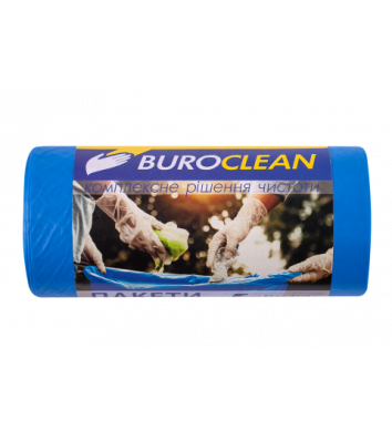 Пакеты для мусора 60л/20шт синие крепкие EuroStandart, BuroClean