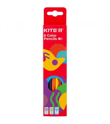 Олівці кольорові  6шт шестигранні "Fantasy", Kite