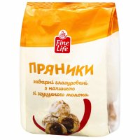 Пряники Fine Life з начинкою зі згущеного молока 300г