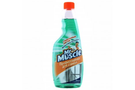 Средство для стекла 500мл сменная бутылка, Мистер Мускул