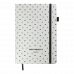Діловий записник A5 96арк клітинка Relax сріблястий, Buromax