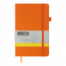 Діловий записник 125*195мм 96арк клітинка Etalon помаранчевий, Buromax