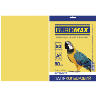 Бумага А4 80г/м2 20л цветная интенсивная золотистая, Buromax