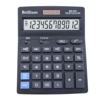 Калькулятор 12 розрядів 140*176*45мм, Brilliant