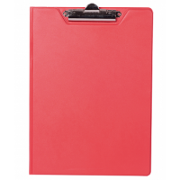 Планшет-папка А4 с прижимом PVC красный, Buromax
