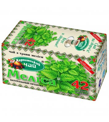 Чай трав'яний Карпатський "Меліса" в пакетиках 20шт