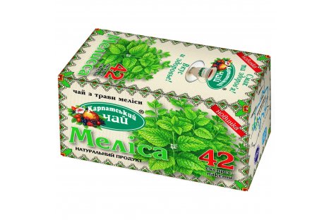 Чай трав'яний Карпатський  Меліса у пакетиках 42шт*1г