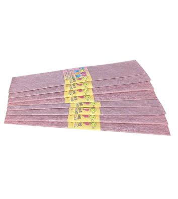 Бумага гофрированная перламутровая розовая 50*200см