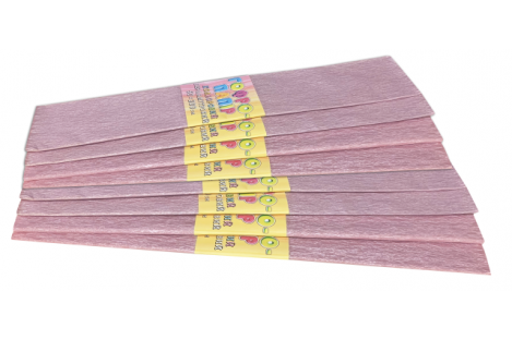 Папір гофрований перламутровий рожевий 50*200см