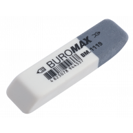 Гумка для олівця та чорнил біло-сіра, Buromax