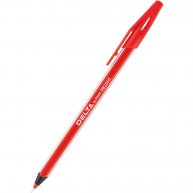 Ручка масляная 0,7мм цвет чернил красный, Delta