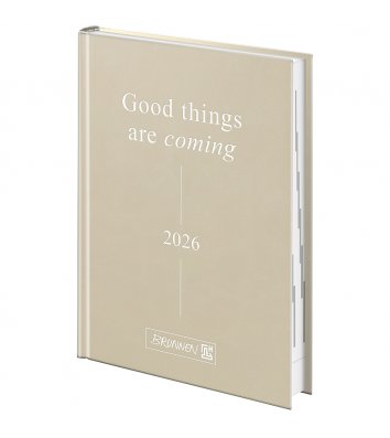 Щоденник датований A5 2026 TorinoTrend бежевий, Brunnen