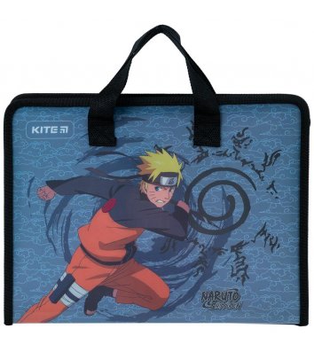 Портфель А4 пластиковий на блискавці 1 відділення "Naruto", Kite