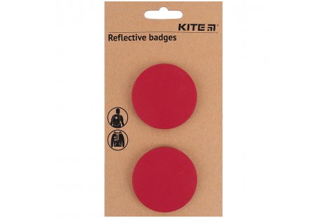 Набір значків світловідбиваючих малинові, Kite