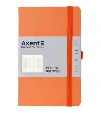 Діловий записник 125*195мм 96арк клітинка Partner персиковий, Axent