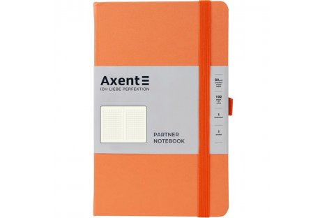 Діловий записник 125*195мм 96арк клітинка Partner персиковий, Axent