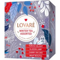 Чай черный Lovare Wiinter Tea ассорти в пакетиках 32шт*2г