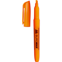 Маркер текстовый, цвет чернил оранжевый 2-4мм, Buromax