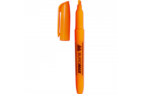 Маркер текстовый, цвет чернил оранжевый 2-4мм, Buromax