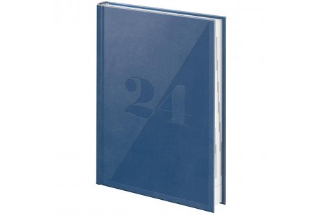 Ежедневник датированный А5 2024 Torino Trend синий, Brunnen