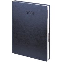Щоденник датований А5 2024 Flex темно-синій, Brunnen