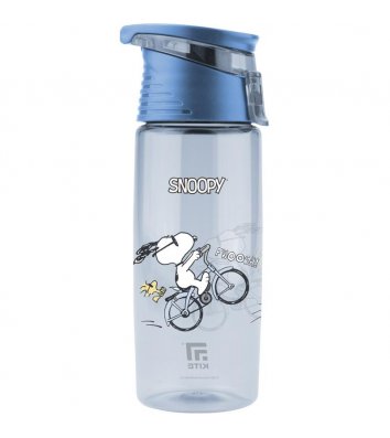 Пляшечка для води, 550 мл Snoopy блакитна, Kite