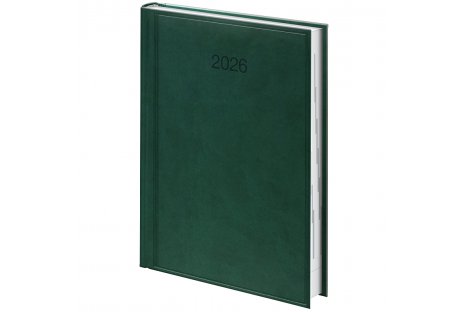 Щоденник датований A5 2026 Torino зелений, Brunnen Щоденник датований A5 2026 Torino зелений, Brunnen