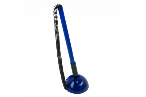 Ручка кулькова на підставці Blue Desk Pen, колір чорнил синій 0,7мм, Buromax