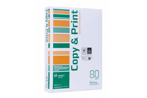 Папір офісний A4 80г/м2 500арк клас С Copy&Print, білий Папір офісний A4 80г/м2 500арк клас С Copy&Print, білий