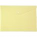 Папка-конверт А4 на кнопке пластиковая Pastelini желтая, Axent