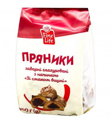 Пряники Fine Life Зі смаком вишні 300г