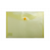 Папка-конверт А5 на кнопці пластикова прозора жовта, Buromax