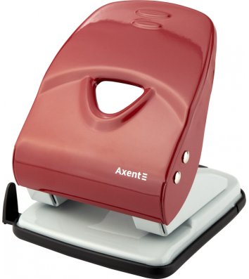 Діркопробивач  40арк корпус металевий колір червоний Exakt, Axent