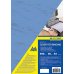 Обложка для переплета А4 250г/м2 50шт картонная фактура "кожа" синяя, Buromax