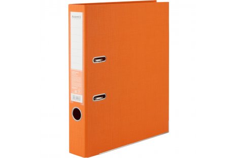 Папка-регистратор А4 50мм двусторонняя оранжевая Prestige, Axent
