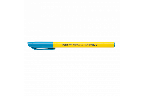 Ручка масляна Patriot, колір чорнил синій 0,5мм, Buromax