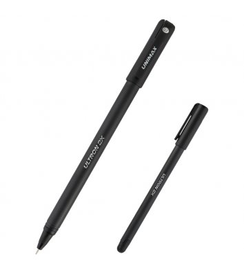 Ручка шариковая Ultron 2x, цвет чернил черный 0,7мм, Unimax 