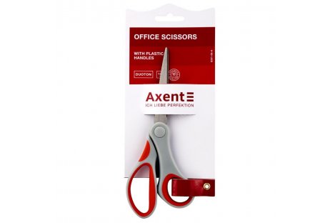 Ножницы 18см ручки с резиновыми вставками Duoton, Axent