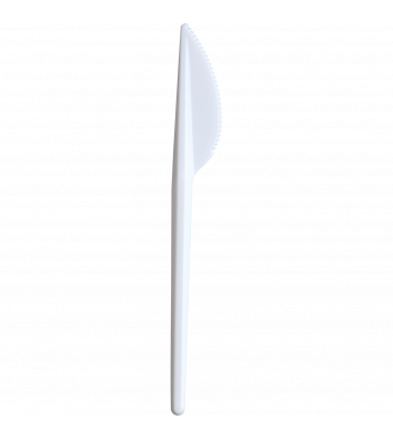 Ножи одноразовые пластиковые белые 16см 100шт 1,75г, FF